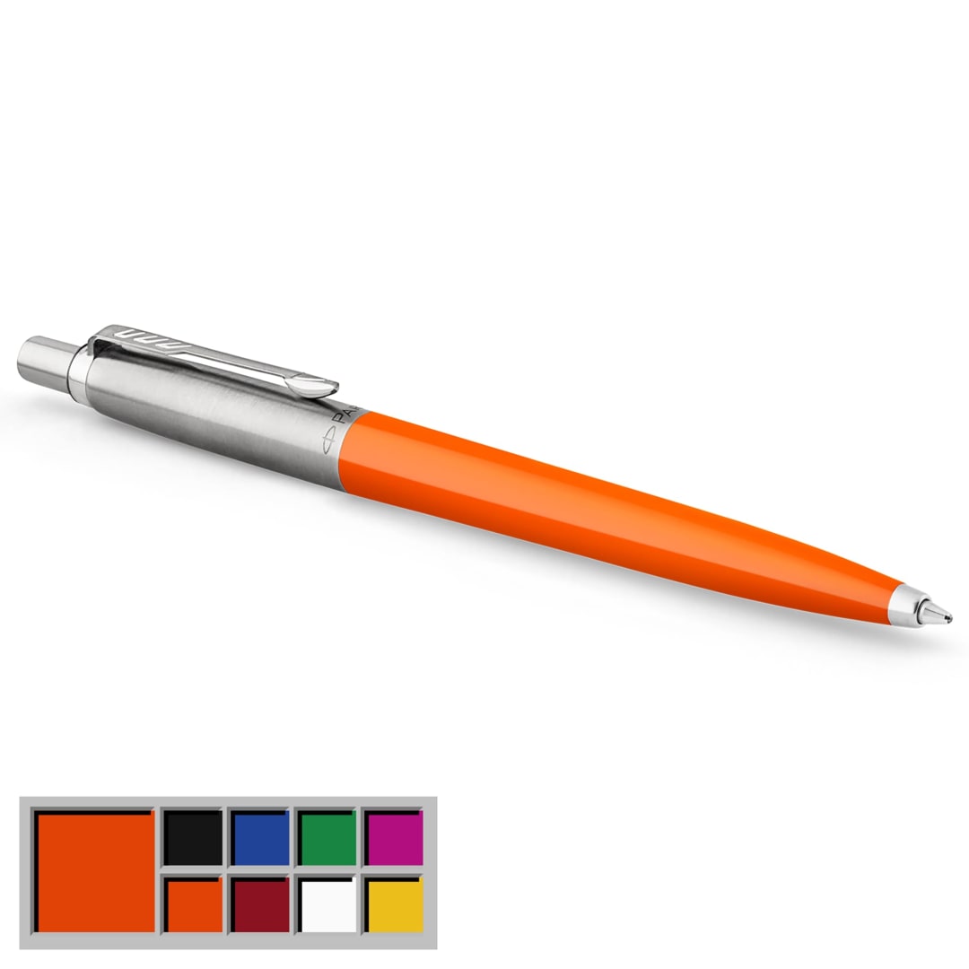Parker Jotter Originals Ballpoint Pen | Classic Orange Finish | Medium Point | Blue Ink