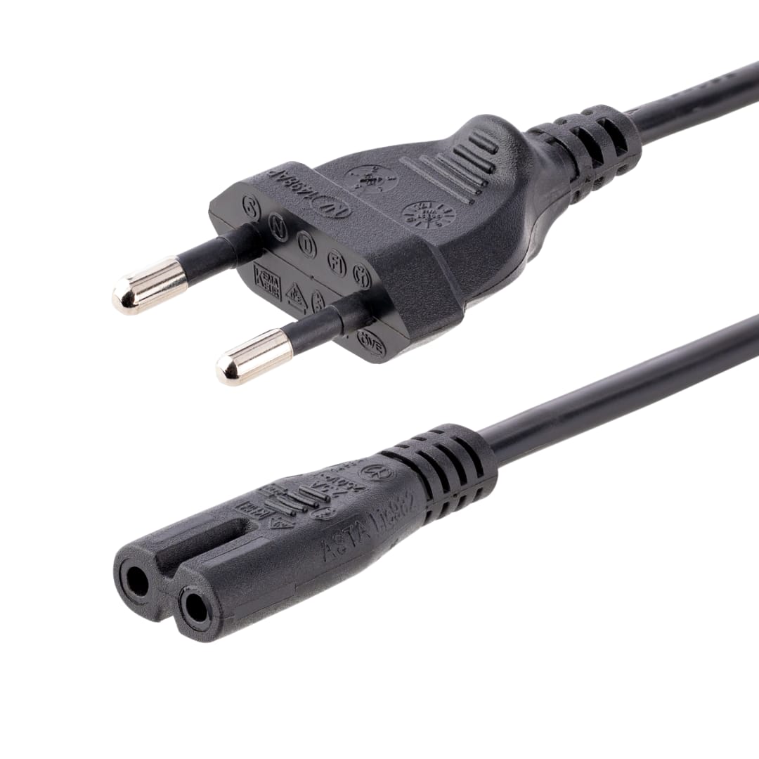 1m Standard Laptop Power Cord - EU to C7