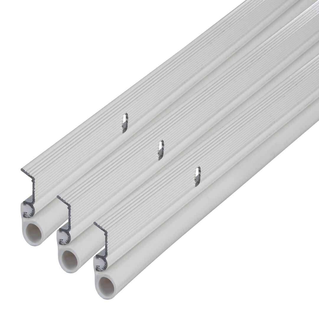 01958 - White Aluminum and Vinyl Screw-on Top and Sides Door Seal Kit
