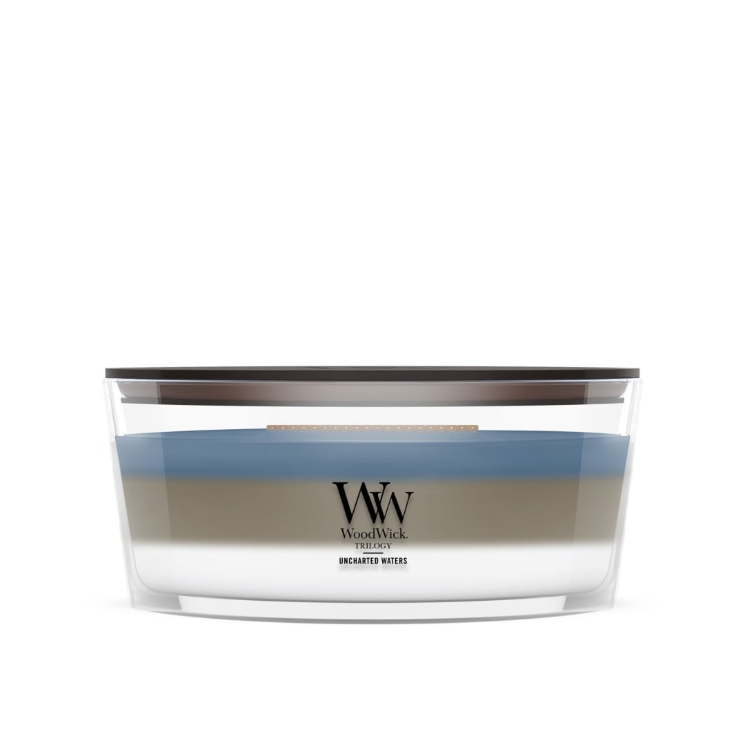 WoodWick Uncharted Waters Ellipse Trilogy Candle