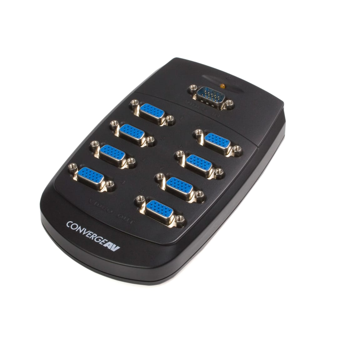 8-Port Wall-Mount VGA Video Splitter