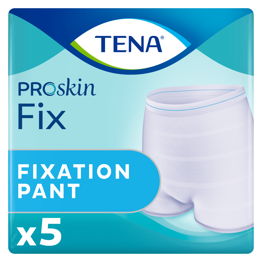 TENA Fix – Reusable Breathable Fixation Pants for Secure Pad Placement with Seamless Design, Comfortable Fit &amp; Washable up to 50 Times - X-Large, Pack of 5