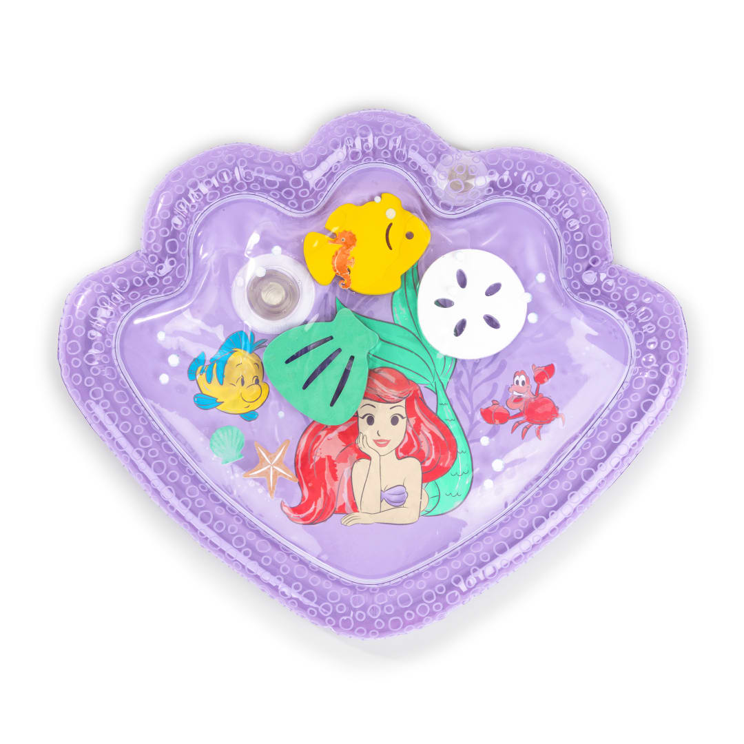 Bright Starts社製 Disney The Little Mermaid Sea Treasures Tummy Timeウォーターマット、パープル