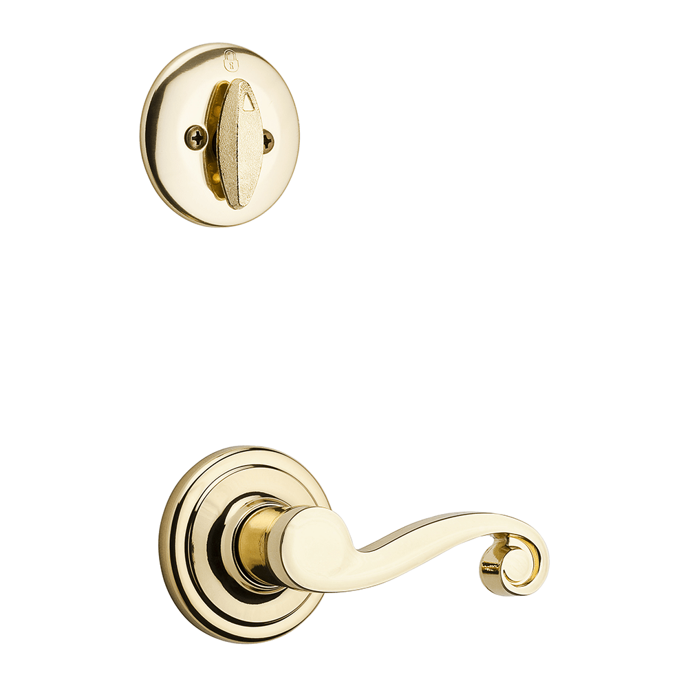 604 Single Cylinder Interior Pack w/ Lido LeverLeft-Handed for Signature Series Handlesets in Polished Brass