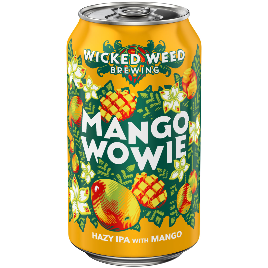 Wicked Weed Mango Wowie 12 oz Single CAN 6_2ABV - Plain Aluminum - Standard Gloss - Craft Direct