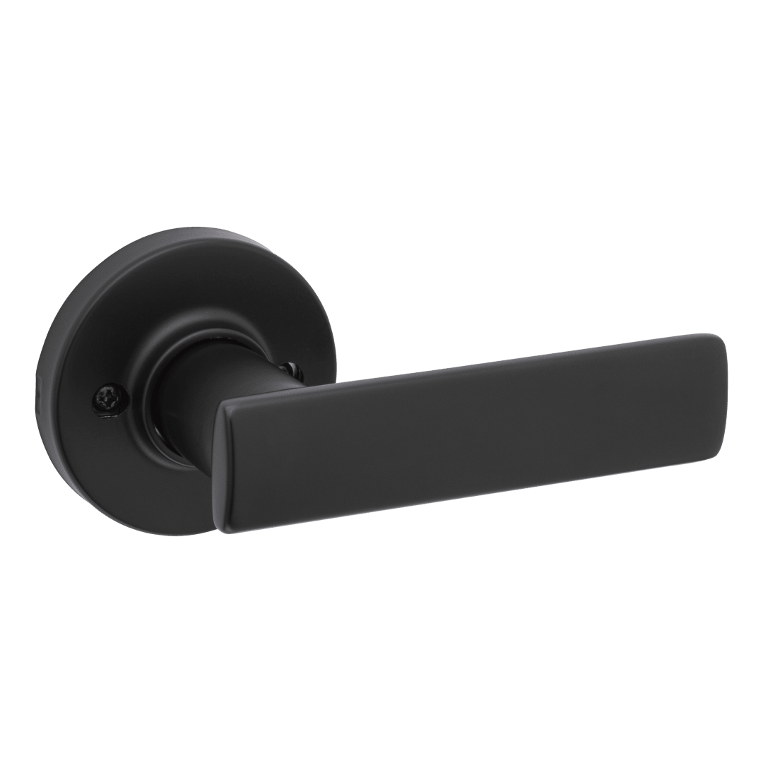 Breton Half - DummyRight Hand Door Lever in Matte Black