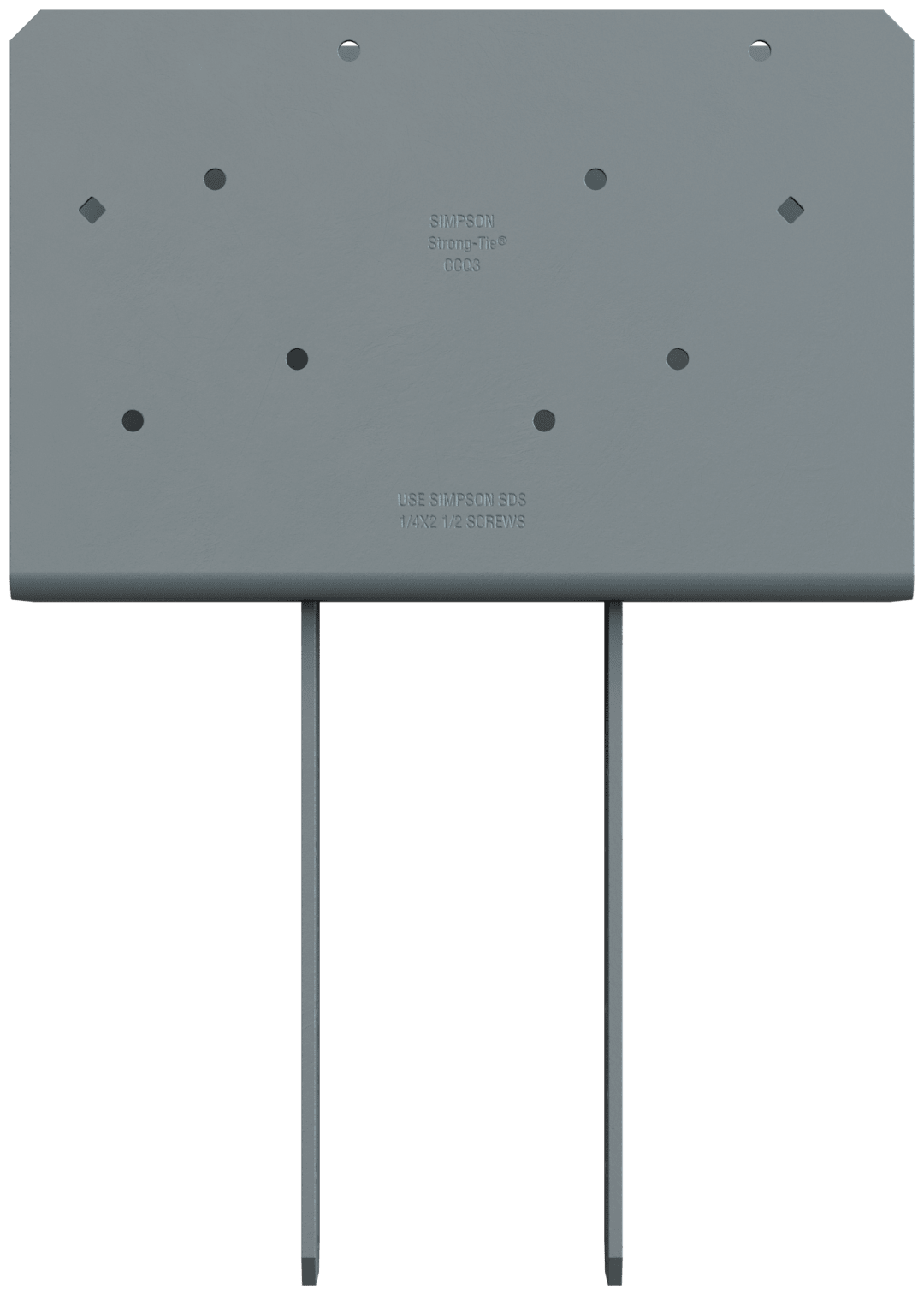 Simpson Strong-Tie CCQ4.62-3.62SDS CCQ™ Column Cap for Triple-2x Beam, 4x Post with Strong-Drive® SDS Screws