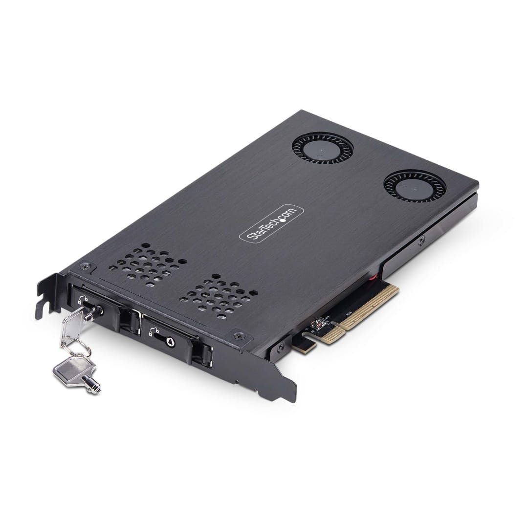 Dual Drive Removable M 2 NVMe SSD Mobile Rack Bay for PCIe E