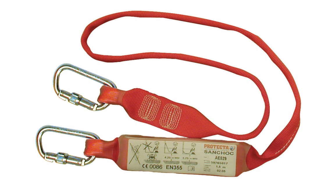 3M™ Protecta® Sanchoc™ Shock Absorbing Lanyard, Web, Single Leg, 2.00 m, AE529