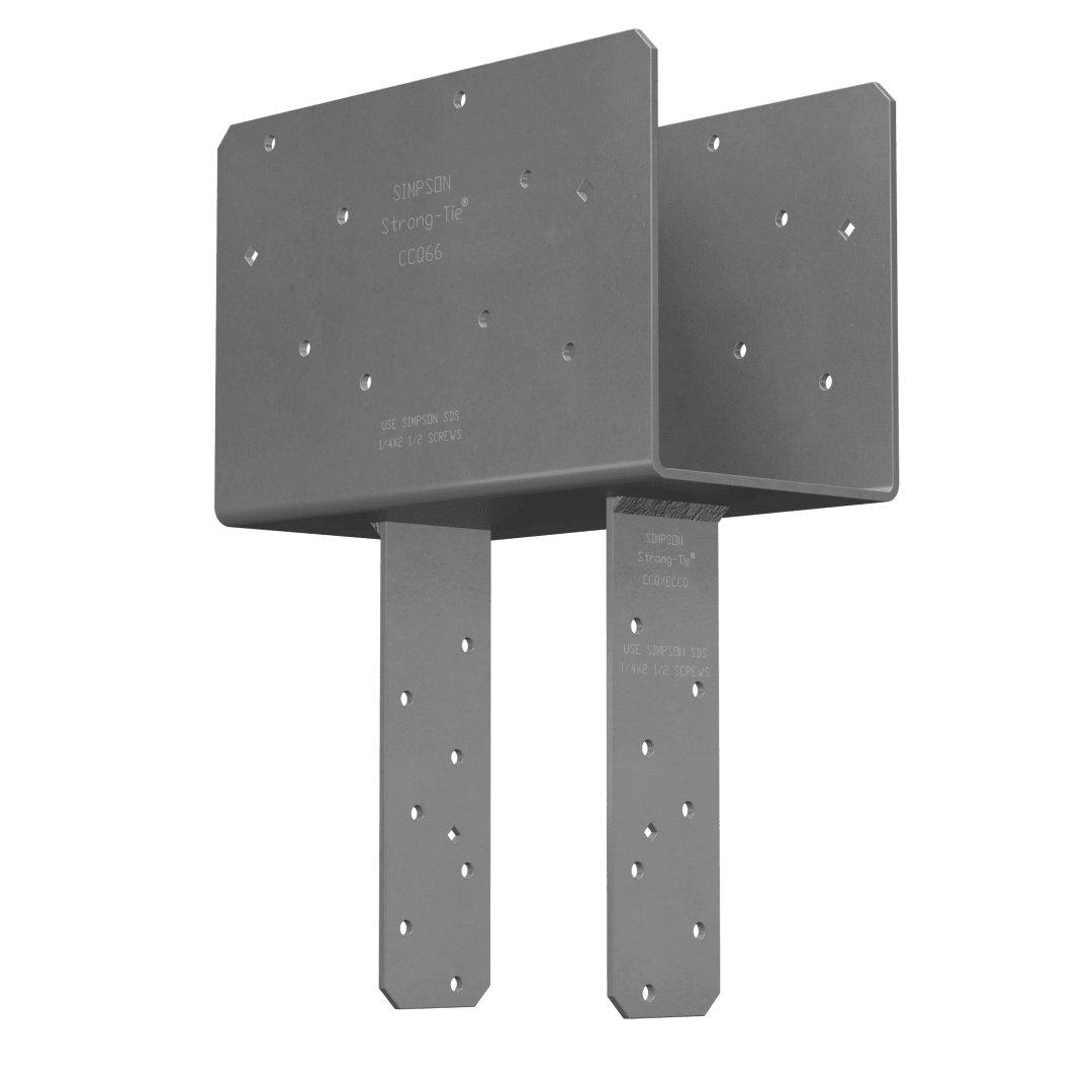 Simpson Strong-Tie CCQ66-SDS2.5HDG CCQ™ HDG Column Cap for 6x Beam, 6x Post with Strong-Drive® SDS Screws (Pack of 72)