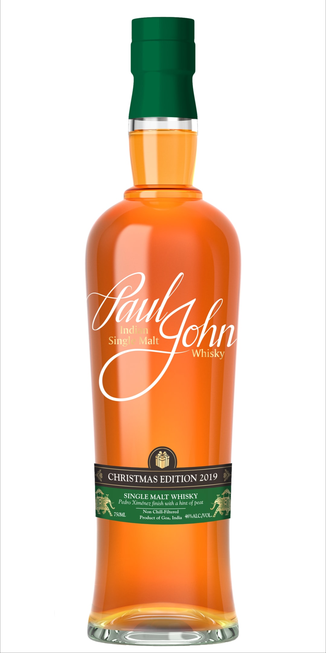 Paul John 2019 Christmas Edition Single Malt Indian Whisky 750ml 92 Proof