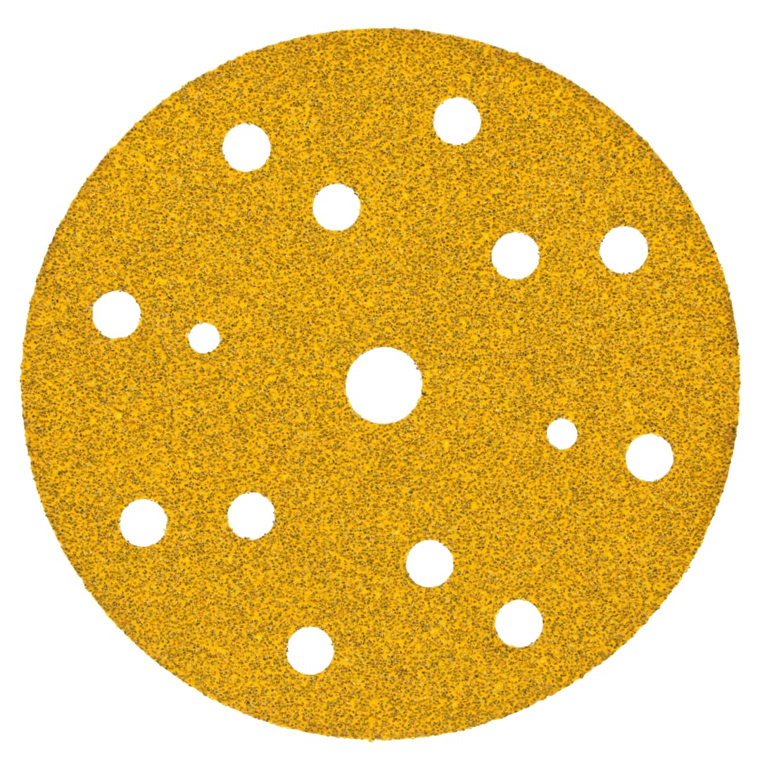 3M™ Hookit™ 288U Sarı Delikli Zımpara, 150 mm, 15 Delik, 40D, 51542
