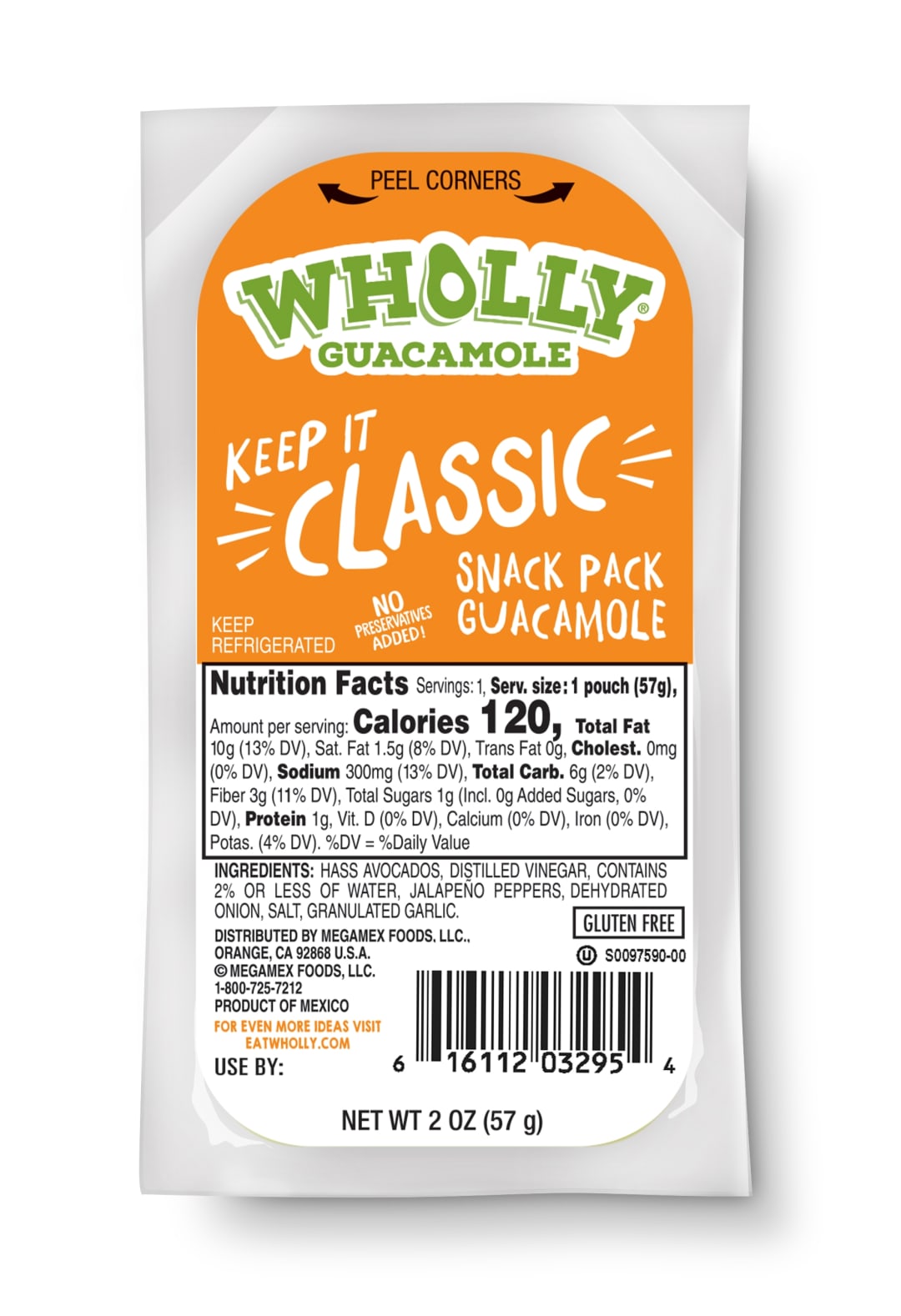 WHOLLY GUACAMOLE Snack Pack