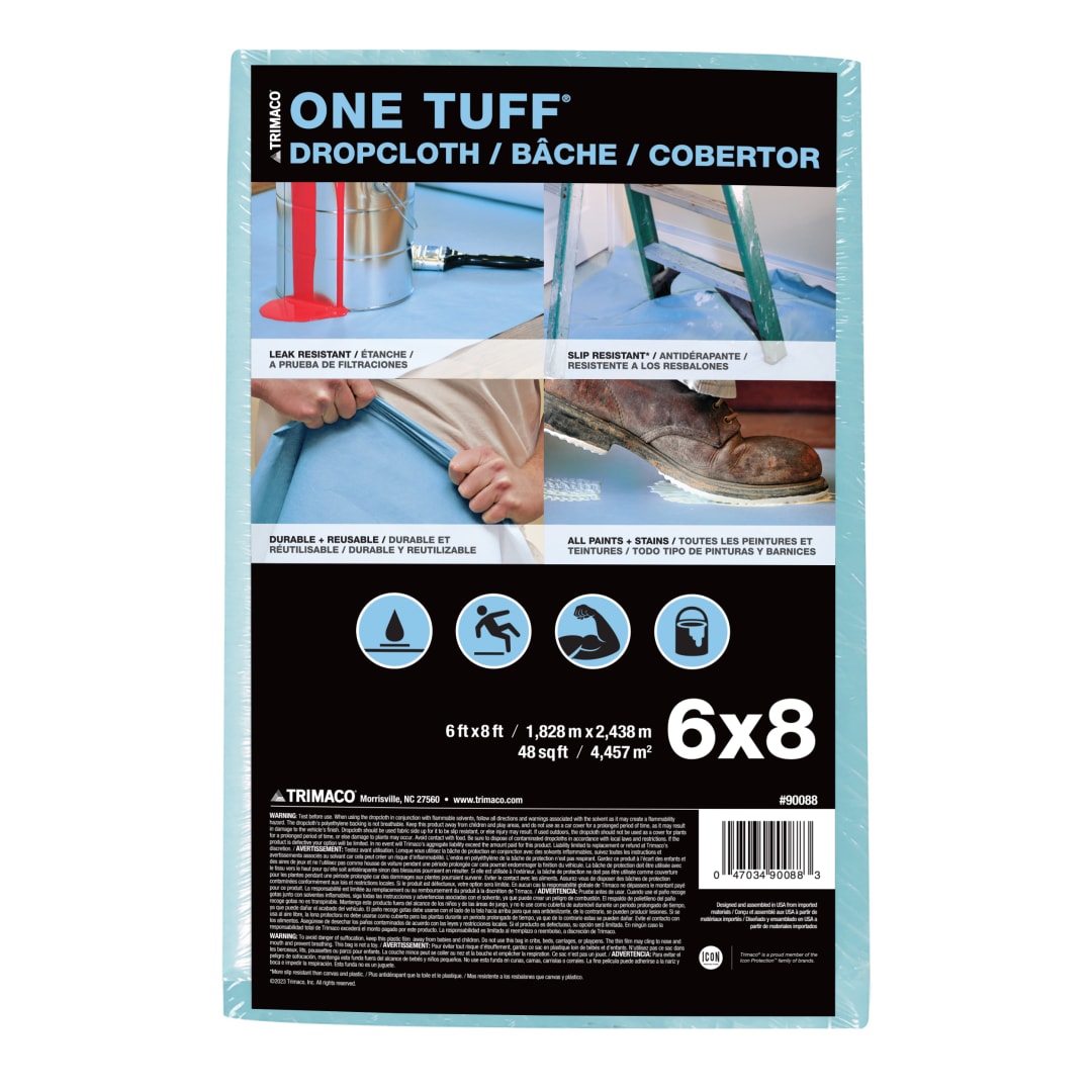 One Tuff ® Coated Dropcloth, 72x8'