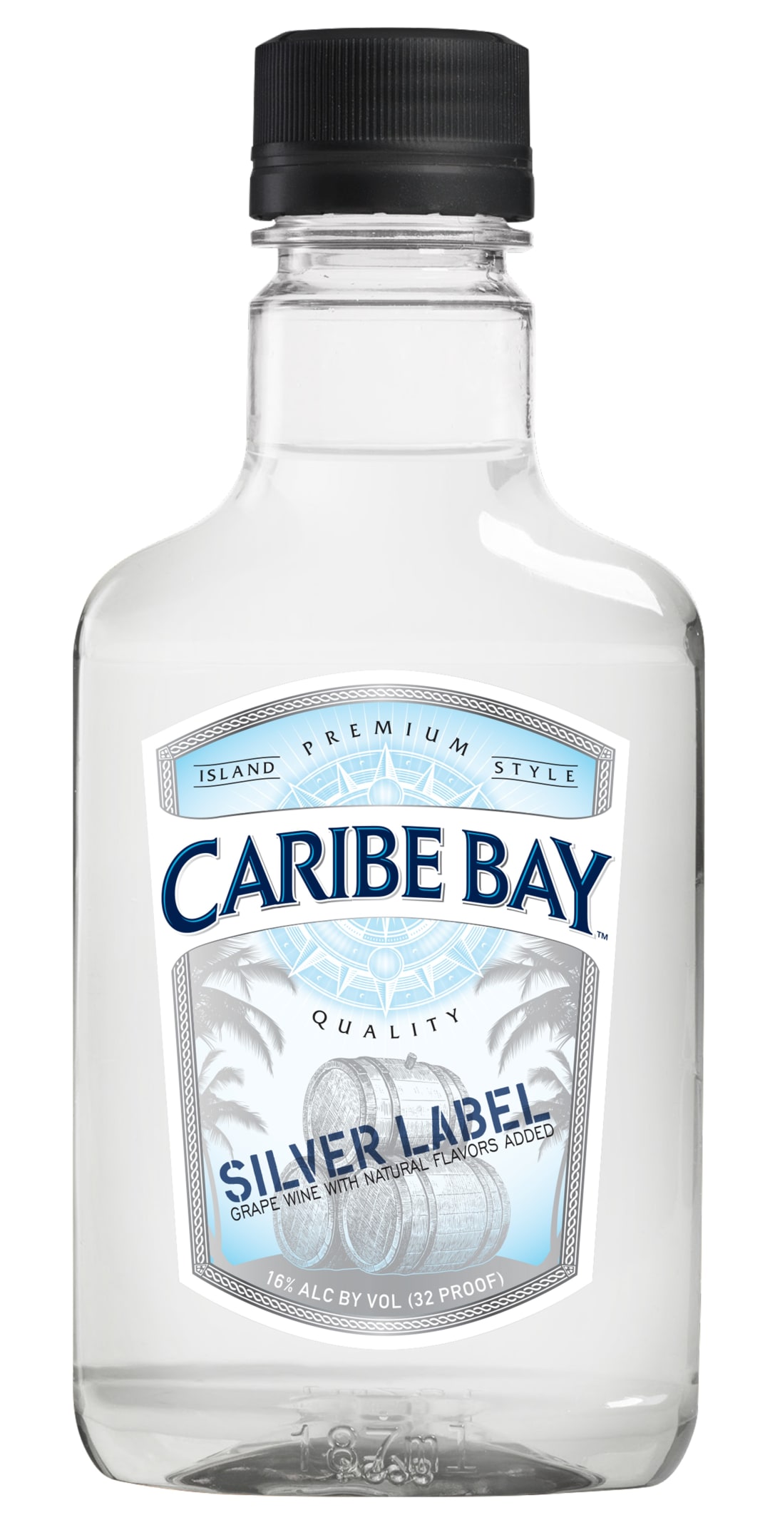 Caribe Bay Island Style Silver Label Grape Wine 187ml 32 Proof