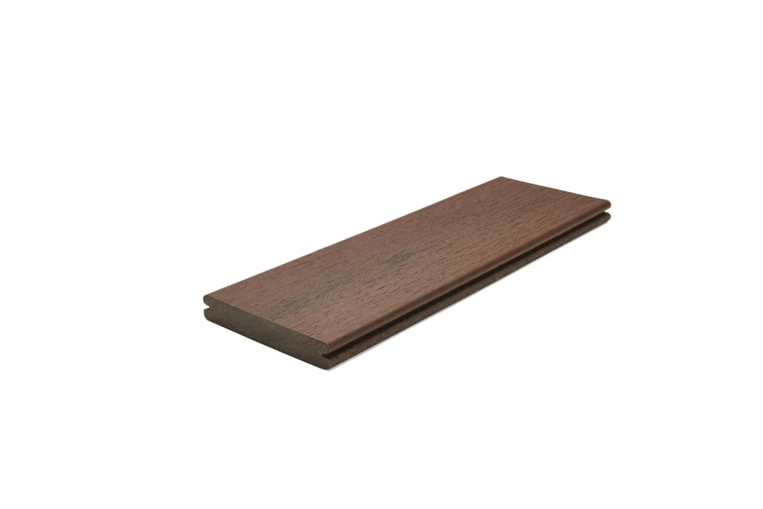 .82-in x 5.5-in x 12-ft Grooved Trex Select® Composite Deck Board Whiskey Barrel