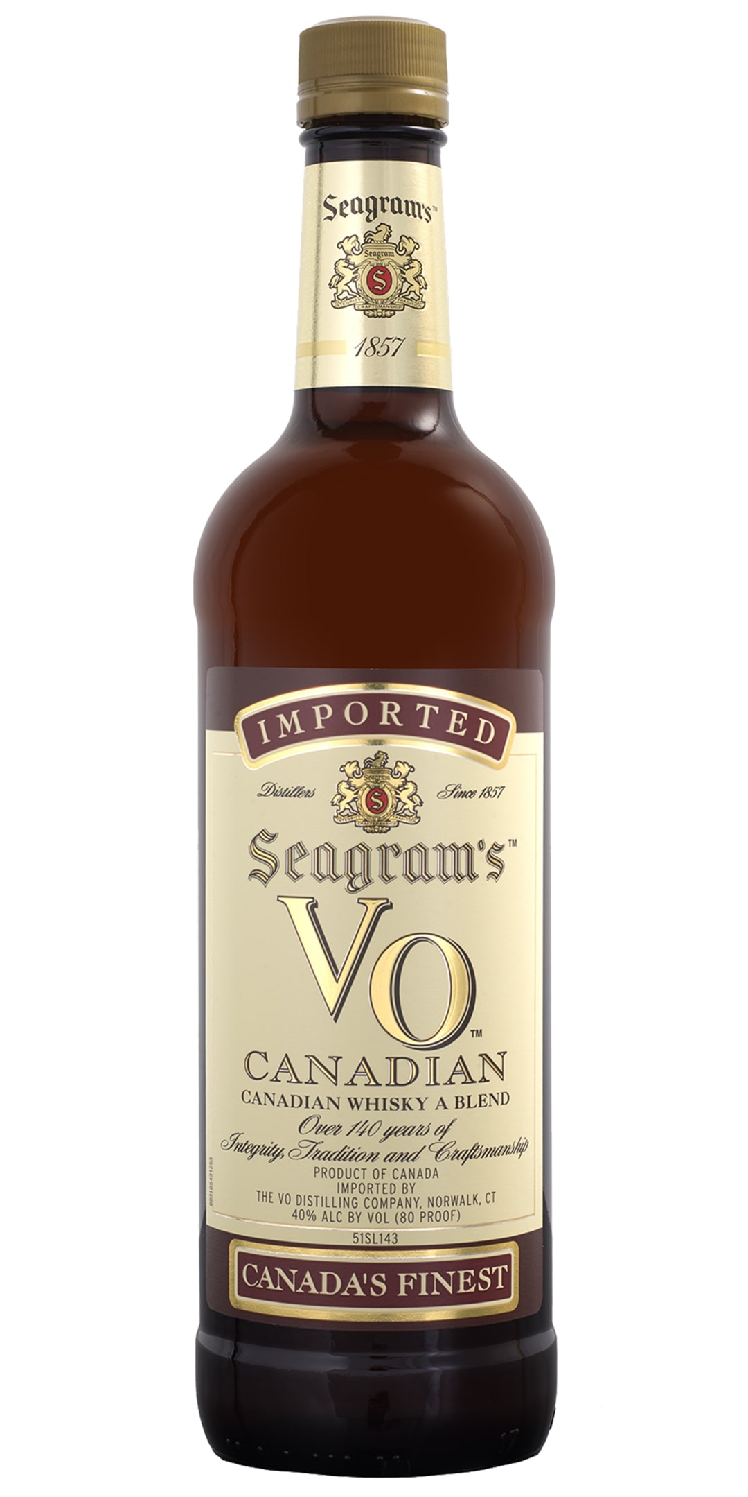 Seagram's VO Blend Canadian Whisky 750ml 80 Proof