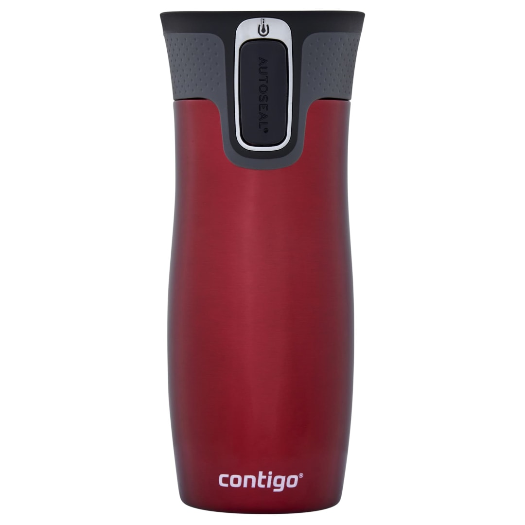 Contigo® West Loop AUTOSEAL® Travel Mug, Stainless Steel Thermal Mug, Vacuum Flask, Leakproof, BPA-Free, 470ml., Red