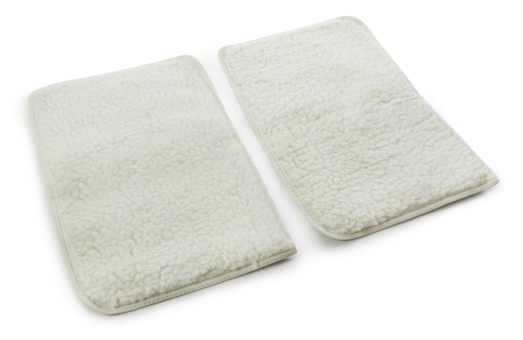 Sherpa Replacement Liners for Travel Pet Carriers - Soft Absorbent Dog Kennel Pad with Waterproof Backing, Machine Washable Dog Crate Pads, 14.5x9.75in - 2 Pack, White, Small