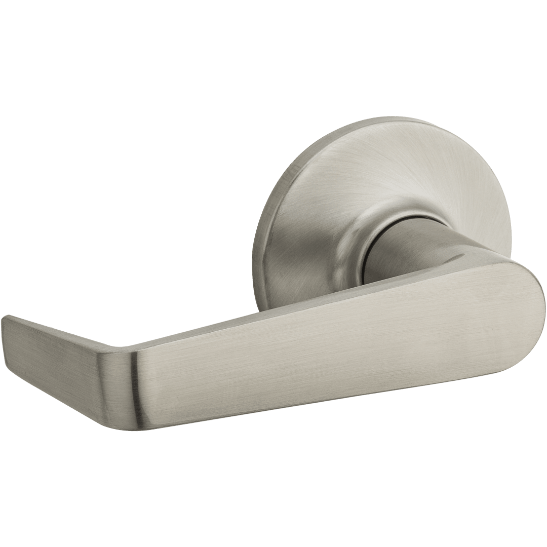 Carson Round Dummy Lever in Satin Nickel with Microban Protection