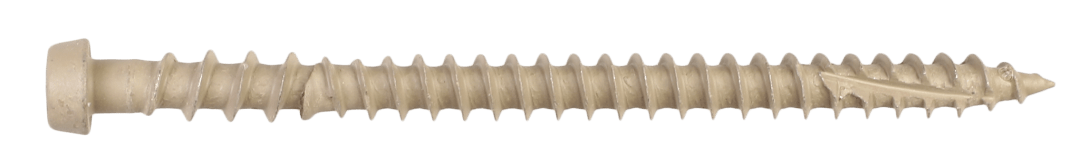 Simpson Strong-Tie DCU234TN02R70 Deck-Drive™ DCU COMPOSITE Screw — #10 x 2-3/4 in. T20, Quik Guard®, Tan 02 (70-Qty) (Pack of 600)