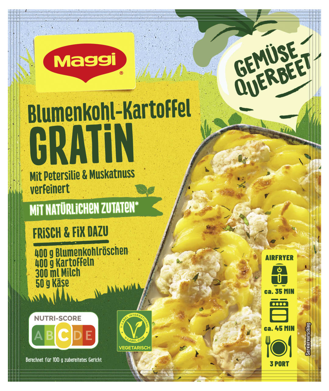 MAGGI FIX Gemüe Blumenkohl Kartoffel Gratin