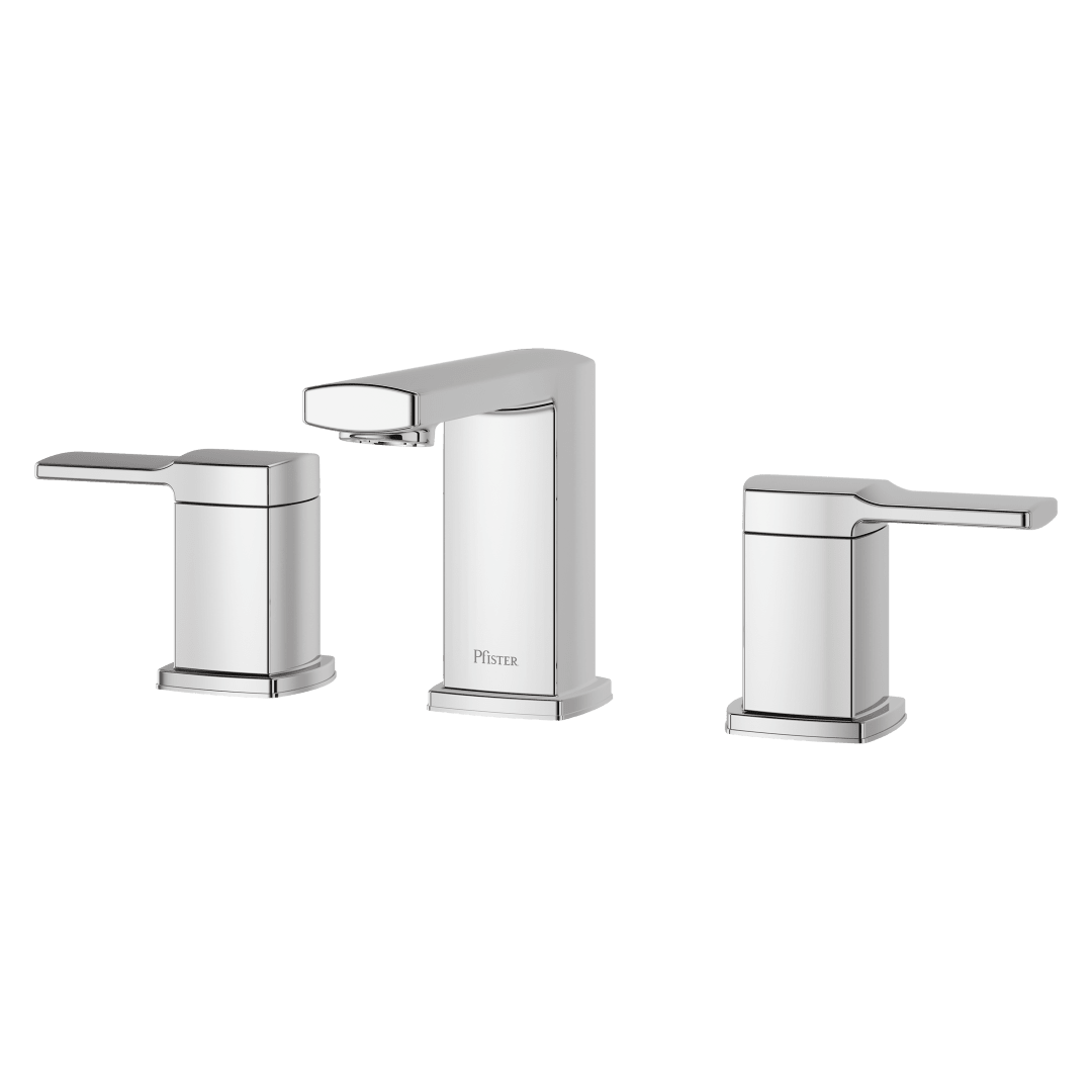 Deckard 2-Handle 8" Widespread Bathroom Faucet in Polished Chrome
