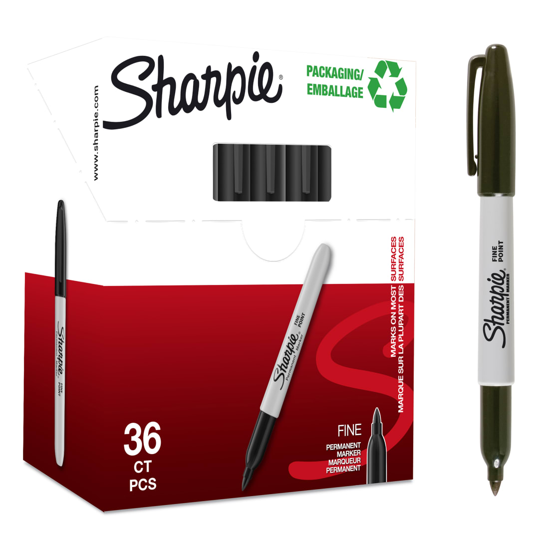 SHARPIE PERM F. BLACK VP30+6 PE