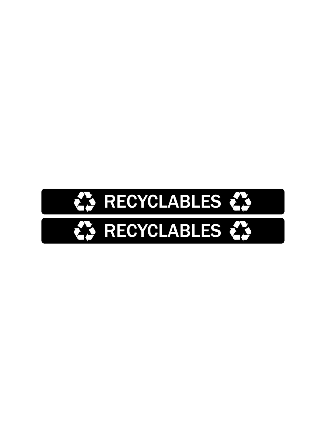  EVOLVE - Label - Cube - Recyclables - Full - Black-White