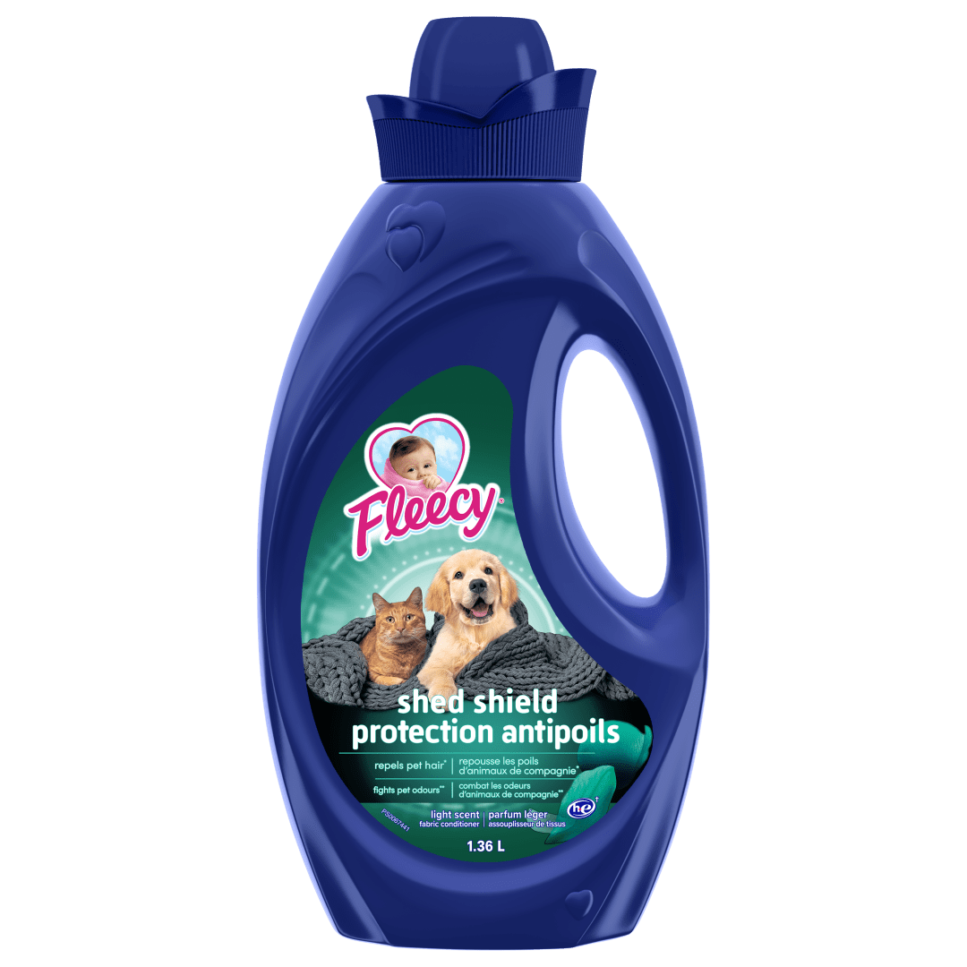 Fleecy Shed Shield Fabric Softener, Light Scent - 1.36L