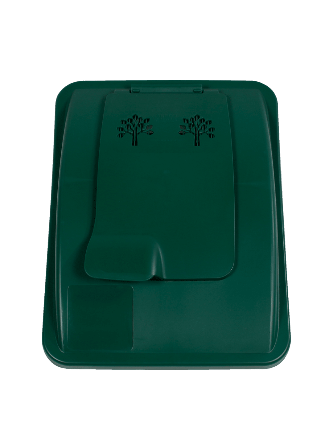  WASTE WATCHER - Single - Lid - Xl - Vented Lift - Dark Green