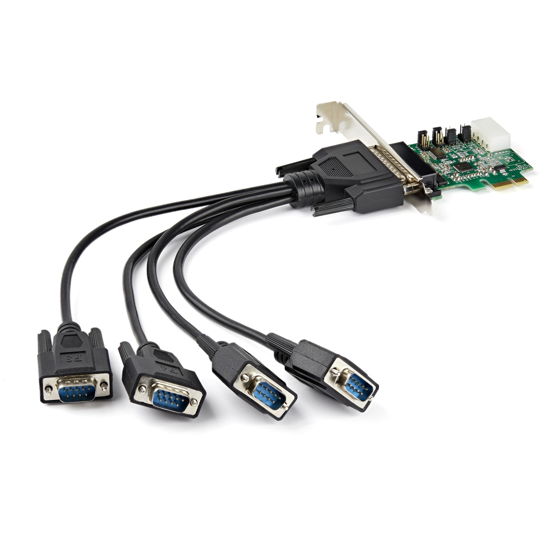 4 Port PCI Express RS232 Serial Adapter Card 16950