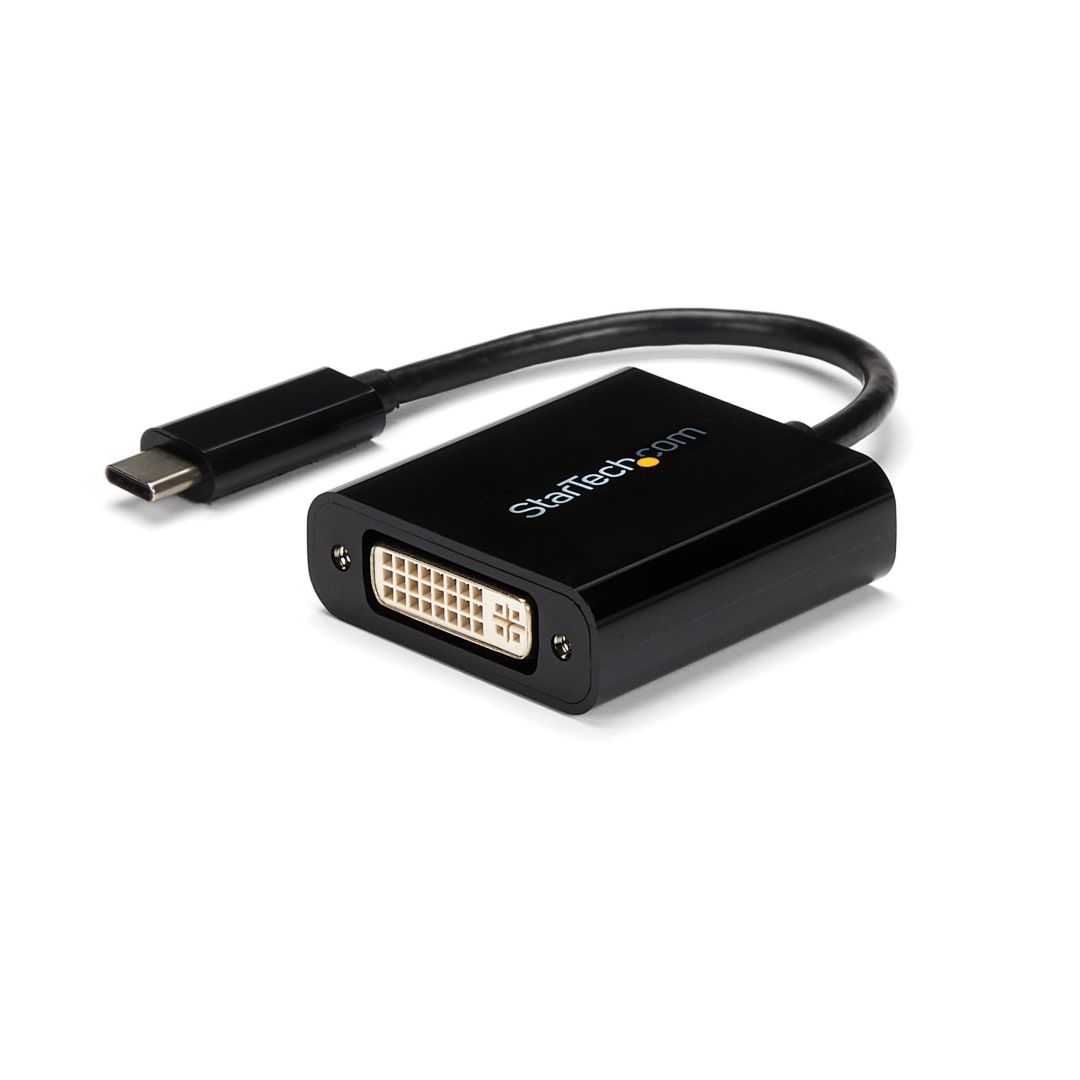 USB C to DVI - plastic, black