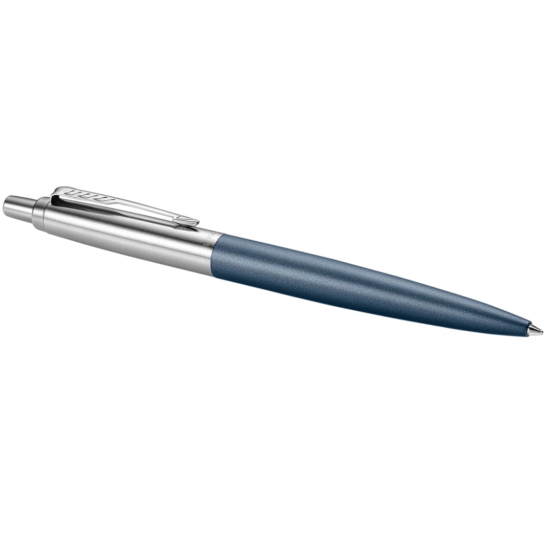Parker Jotter XL Ballpoint Pen | Primrose Matte Blue with Chrome Trim | Medium Point Blue Ink | Gift Box