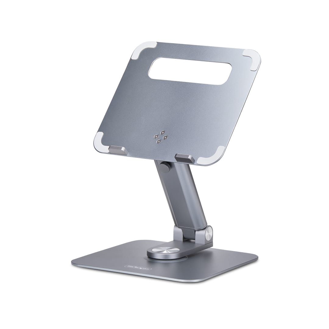 Desk Laptop Riser with Tilt, Extendable Neck and 360 Rotatin