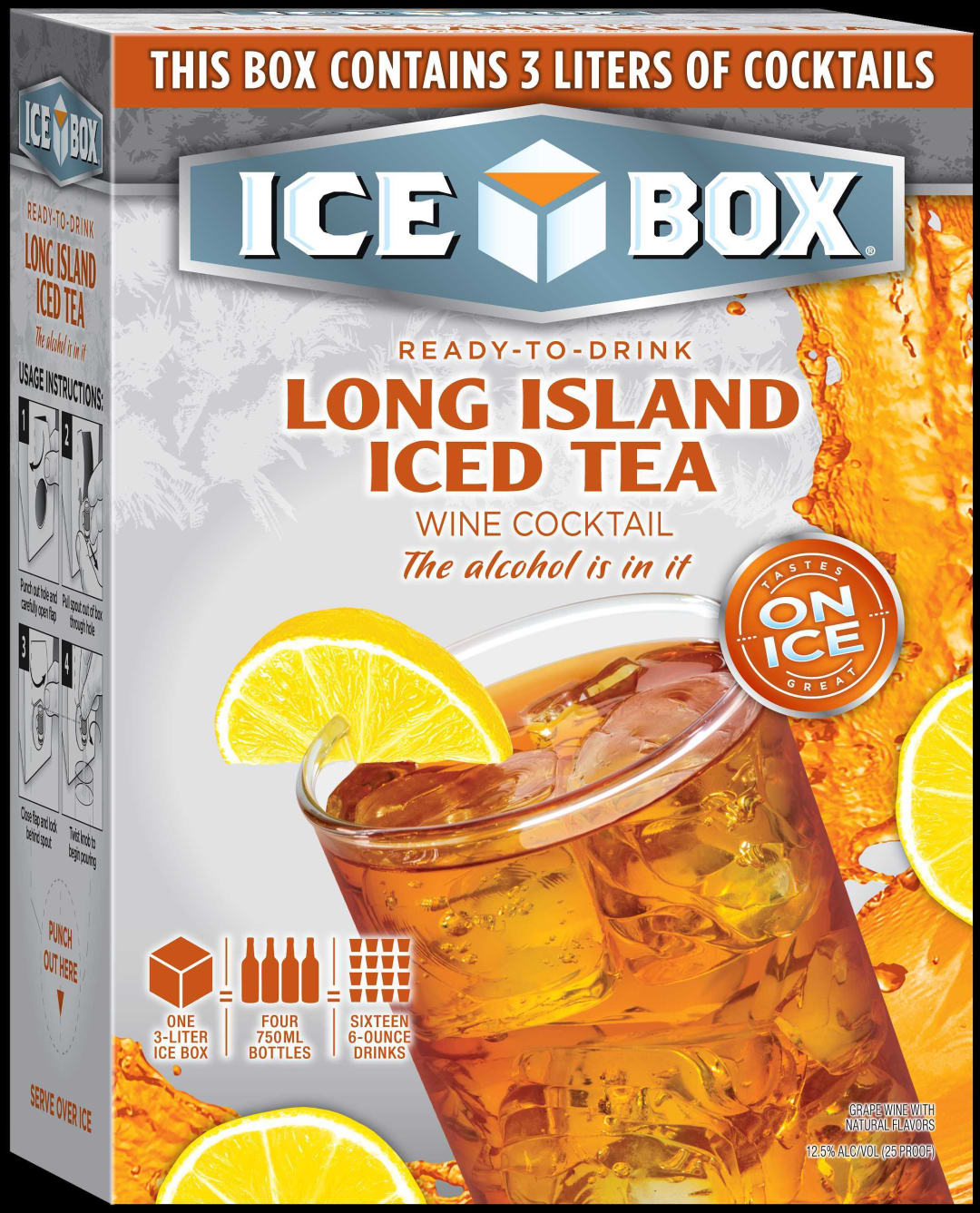 Ice Box Ready-To-Drink Long Island Iced Tea Bag In A Box Mini 3l 25 Proof