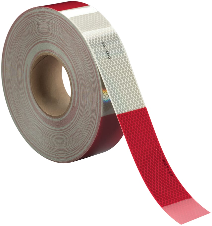 3M™ Diamond Grade™ Konturmarkierung 983-326, Rot/Weiß, 50,8 mm x 45,7 m