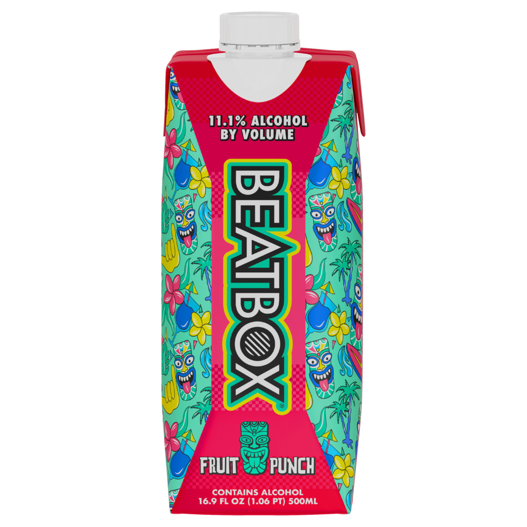 BeatBox Fruit Punch Wine Cocktail, 11.1% ABV, 500 mL Tetra Pak