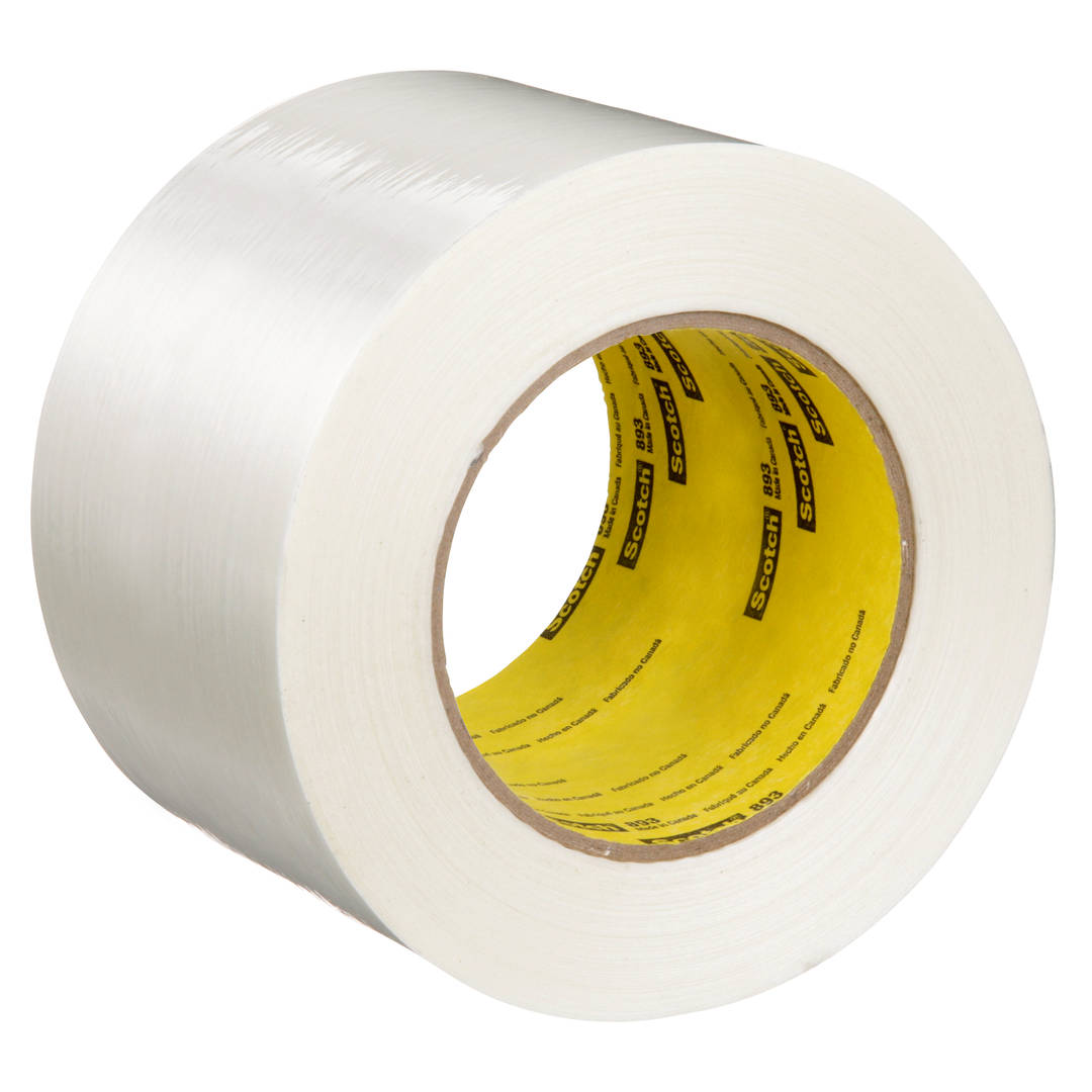 Fita de Filamento Scotch® 893 – Transparente, 70 mm x 500 m, 5 unidades