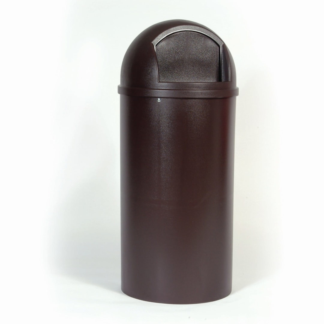 Rubbermaid Commercial Products Marshal® 25 Gal Classic Trash Can, Brown