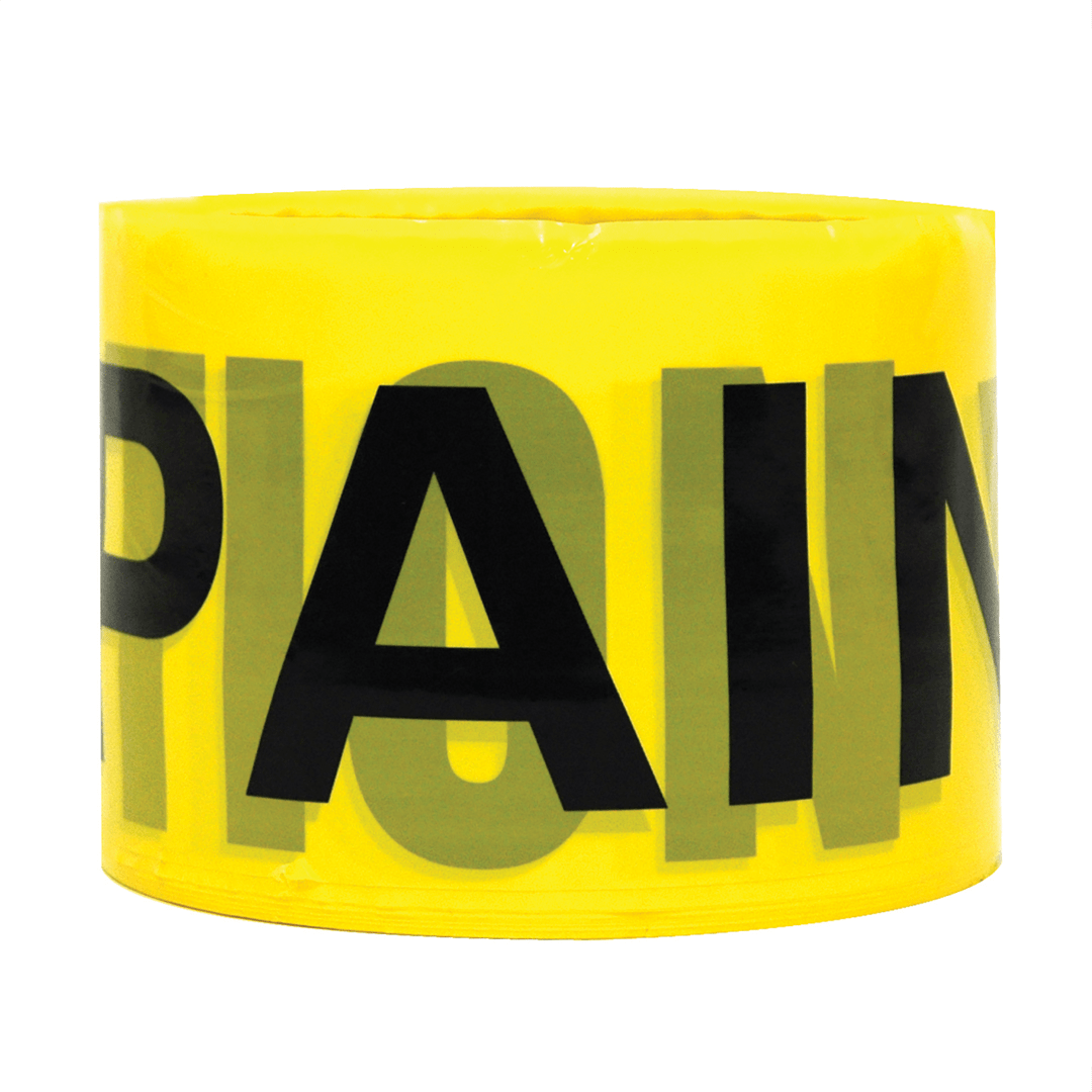 "WET PAINT" Plastic Banner Tape, 3"x300'