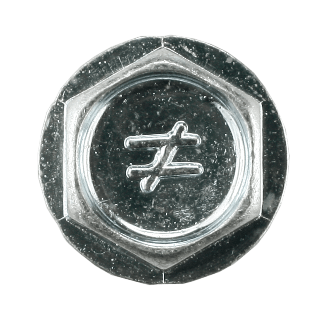 Simpson Strong-Tie E1B1414B Self-Drilling E Metal Screw — #14 x 1 in. 3/8-Hex, Clear Zinc (2500-Qty)