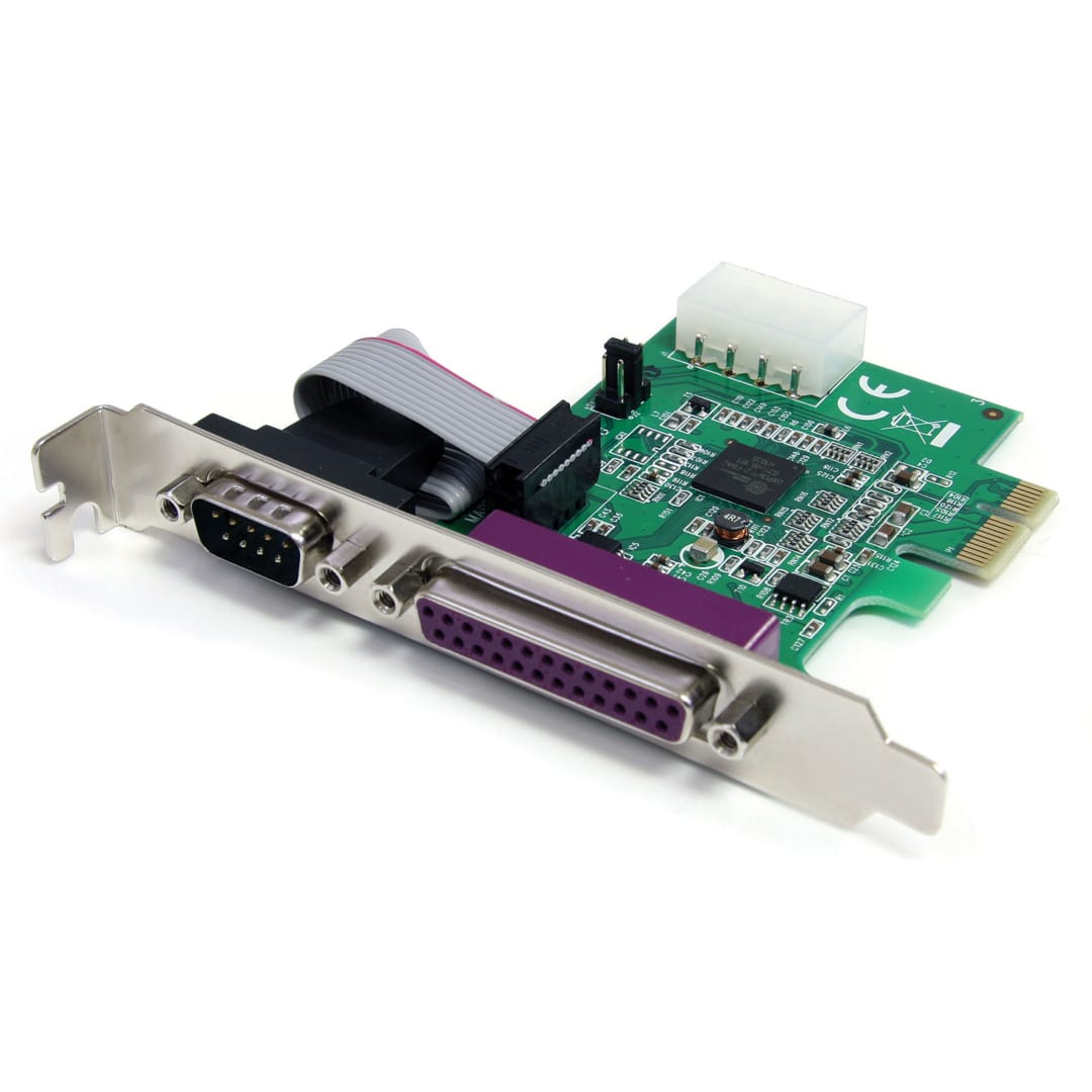1S1P Native PCI Express Parallel Serial Combo Card
