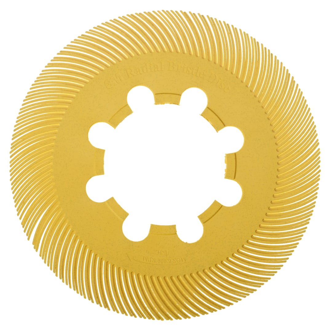 Scotch-Brite™ Radial Bristle Brush BB-ZB Einzelsegment, gelb, 193,5 mm, P80, Typ C (Nachfüllpackung)