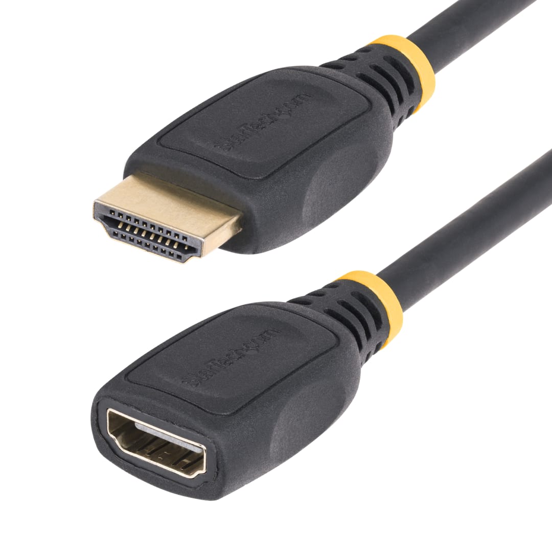 HDMI 2 0 Extension Cable M F Straight 6ft 2m Black