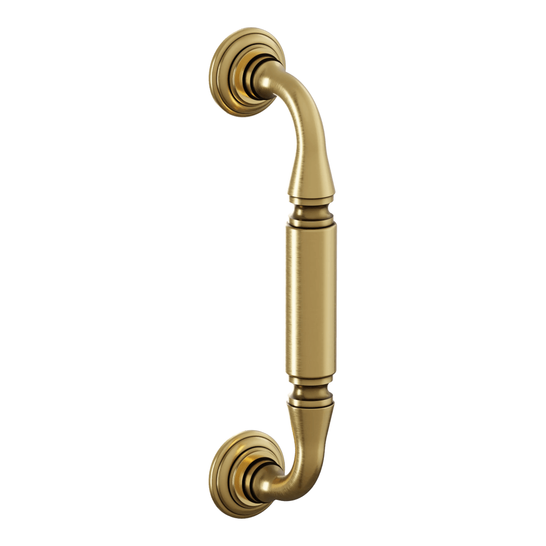 2576 8" Traditional Door Pull In Heirloom Brass