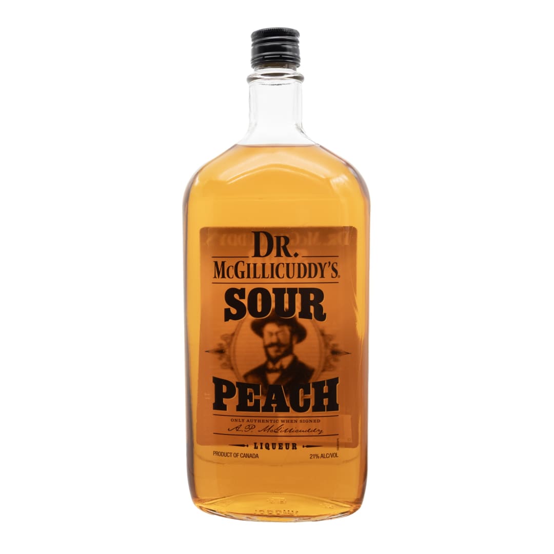 Dr McGillicuddy's Sour Peach Liqueur 1L 42 Proof
