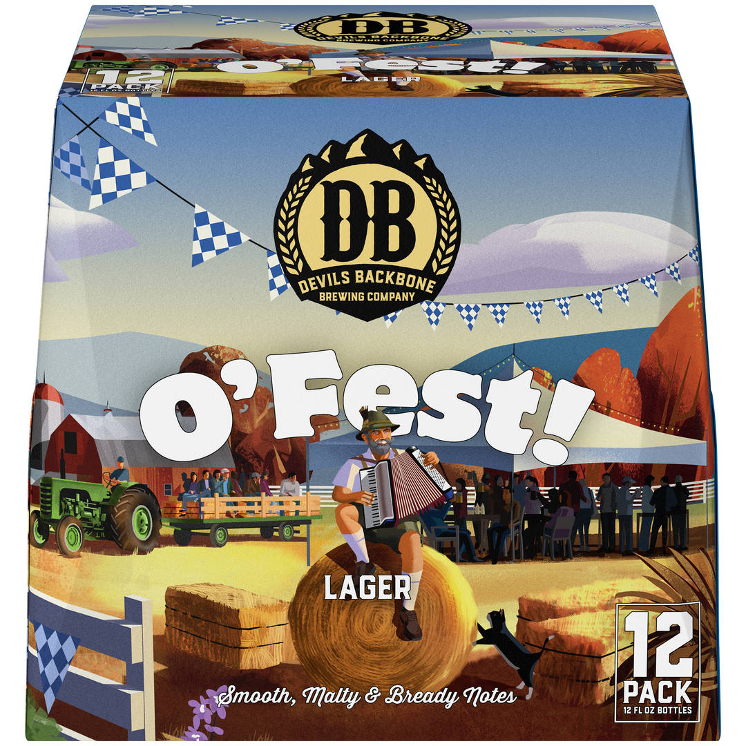 Devils Backbone Brewing Company O'Fest! Lager, 12 Pack 12 fl. oz. Bottles, 5.9% ABV