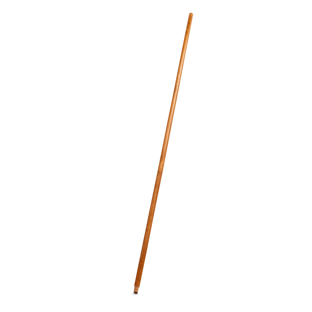 Rubbermaid Commercial Products 60" Threaded Wood Broom Handle, 15/16", Lacquered