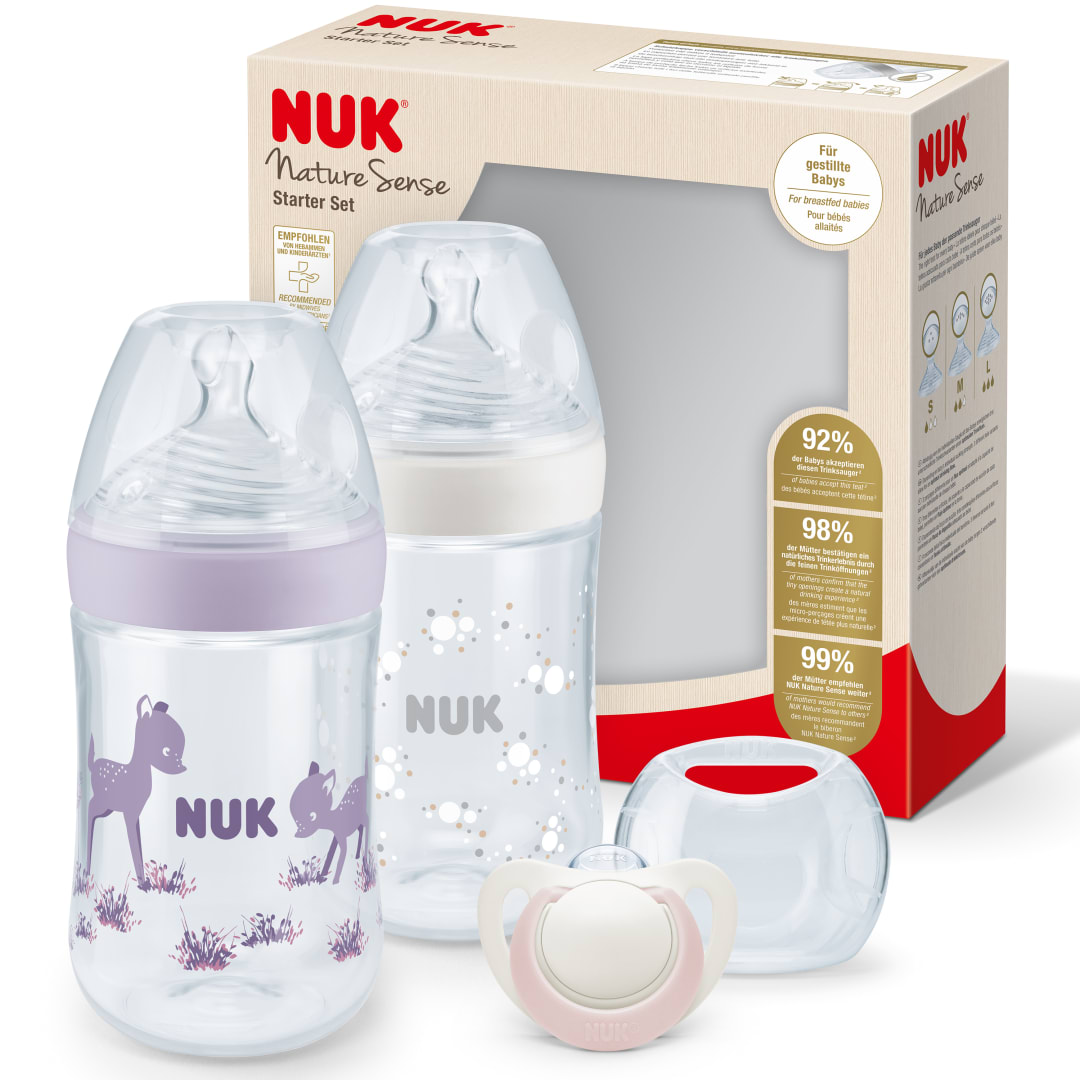 NUK NATURE SENSE TWIN SET ROSE TEMP